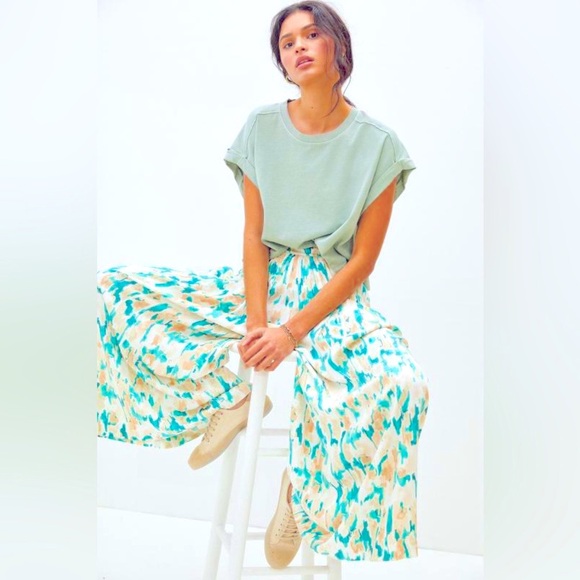 Anthropologie MAEVE Gabriela Wide-Leg Pants size M